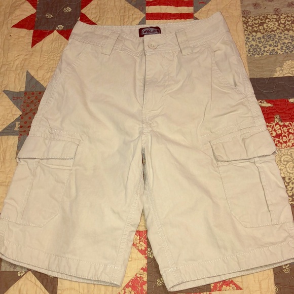 Boys’ Khaki Cargo Shorts Sz 10 - Picture 1 of 3